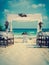 Wedding altar on the beach