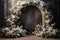 Wedding altar decorated with flowers