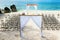 Wedding arch on the beach