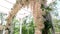 Wedding arch with flowers.