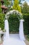 Wedding arch in green style