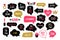 Wedding and bachelorette party photo booth props set