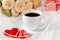 Wedding background . Valentine& x27;s day background . Cup of coffee