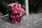 Wedding bouquet with pink roses