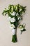 Wedding Bridal bouquet and boutonniere for the groom and ring.