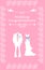 Wedding Bridal card with couple