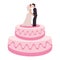 wedding cake couple sweet