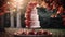 Wedding cake design, autumnal dessert styling and holiday decoration, multi-tier cake for an autumn event venue, food catering