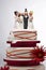 Wedding Cake with Funny Figurines