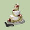 Wedding Cake and Gun