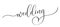 Wedding - calligraphic inscription for album, cover