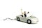 Wedding car cake topper