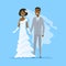 Wedding - cartoon people characters isolated illustration