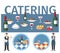 Wedding Catering Services Word Concept Banner