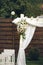 Wedding ceremony decoration, wedding arch, Wedding arch with nicely flower decoration