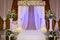 Wedding ceremony hall ready for guests,Luxury, elegant wedding r