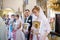 Wedding ceremony in Russian Orthodox Church.