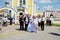 Wedding ceremony in Russian Orthodox Church.