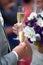Wedding champagne toast