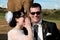 Wedding Couple and African elephant shoot