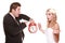 Wedding couple quarreling conflict bad relationships