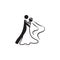A wedding dance icon. Dance elements. Premium quality graphic design icon. Simple love icon for websites, web design, mobile app,