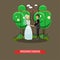 Wedding dance vector illustartion in flat style