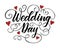 Wedding Day Brush pen Hand Lettering Calligraphy