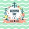 Wedding day nautical invitation