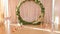 Wedding decor. Round wedding arch.