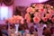 Wedding decor table setting and flowers