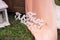 Wedding decor: white words Just Married