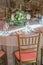 Wedding decorations tables chairs flowers