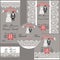 Wedding design template with Paisley border,cartoon wedding clo