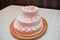 Wedding details - tasty wedding cake dessert with decoration