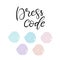 Wedding dress code color palette