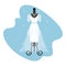 Wedding Dress. Fashionable white gown on mannequin.