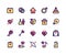 Wedding Filled Line Icons