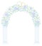 Wedding floral archway