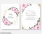 Wedding floral design for greeting card or invitation