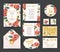 Wedding floral template collection.