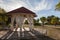 Wedding gazebo on the sea front.