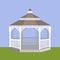 Wedding gazebo. Vector illustration