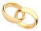 Wedding gold ring 3d. Isolated. Symbol of love