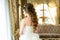 Wedding hairstyle on long hair