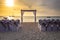 Wedding in Idyllic caribbean beach at sunset in Aruba, Dutch Antilles