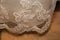 Wedding industry- Lace scallop edge on a designer wedding gown