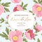 Wedding invitation anemone hellebore peony flowers