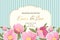 Wedding invitation anemone hellebore pink flowers