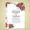 Wedding invitation card printed in vintage style on 5 * 7 inch white cardboard in front and back. Suitable for married couples